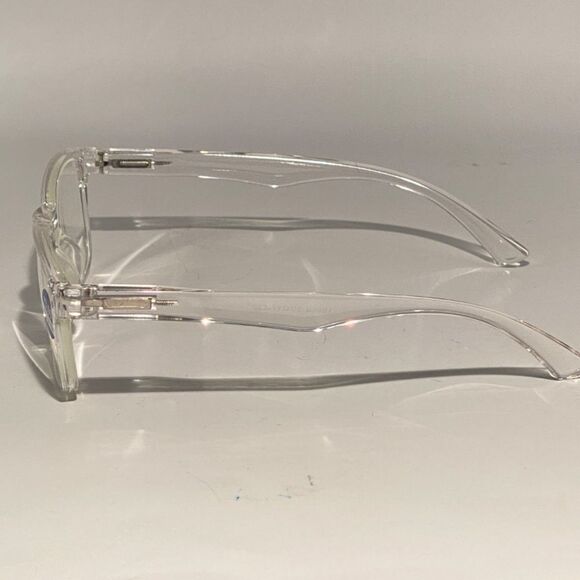1444 Helen Reading Glasses 3.0 Readers Bluelight Filter Clear Frame NWT